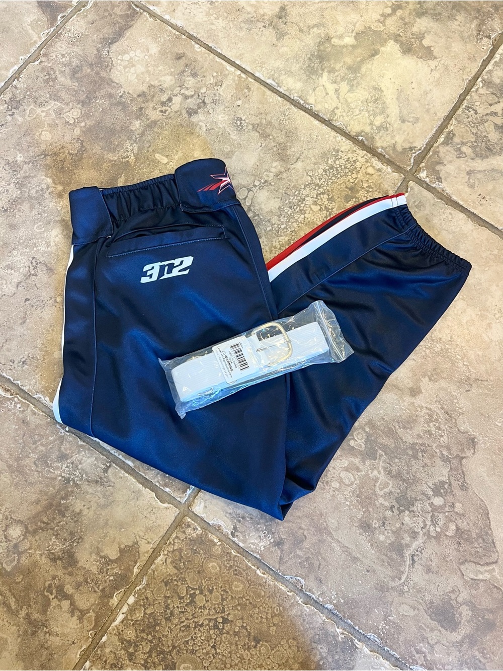 NWT Navy with red & white leg stripes SOFTBALL knickers / pants